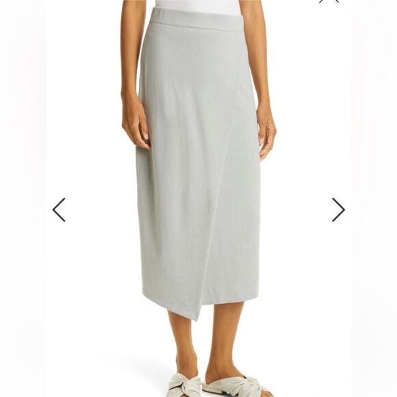 Vince overlap cotton/ tencel skirt size L, NWT - Picture 6 of 14